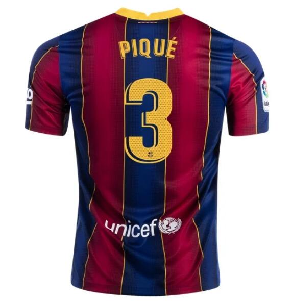 Barcelona Home Kit Soccer Jersey GERARD PIQUÉ #3 2020/21